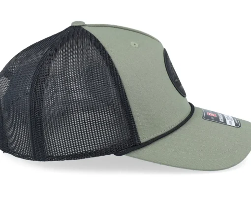 Mountain And Eagle Black Patch Loden/Black Rope A-frame Trucker - Wild Spirit