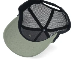 Mountain And Eagle Black Patch Loden/Black Rope A-frame Trucker - Wild Spirit
