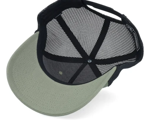 Mountain And Eagle Black Patch Loden/Black Rope A-frame Trucker - Wild Spirit