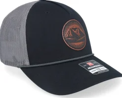 Mountain And Eagle Black/Charcoal Rope Trucker - Wild Spirit