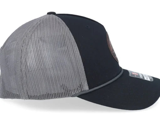 Mountain And Eagle Black/Charcoal Rope Trucker - Wild Spirit