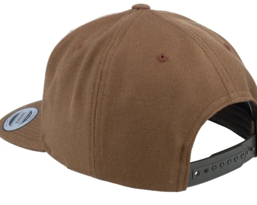 Mountain And Eagle Green Patch Tan Snapback - Wild Spirit
