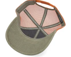 Mountain And Eagle Orange Patch Loden/Terracotta Trucker - Wild Spirit