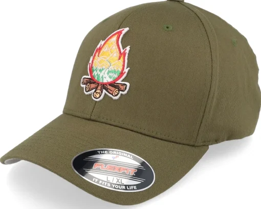 Mountain Camp Fire Maroon Flexfit - Wild Spirit
