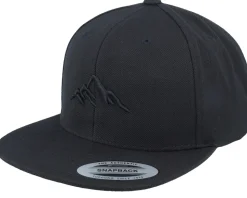 Mountain 3d Black/Black Snapback - Wild Spirit