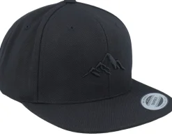 Mountain 3d Black/Black Snapback - Wild Spirit