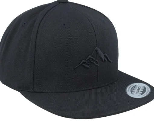 Mountain 3d Black/Black Snapback - Wild Spirit