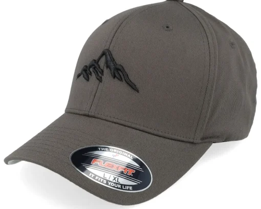 Mountain 3d Black/Dark Grey Flexfit - Wild Spirit