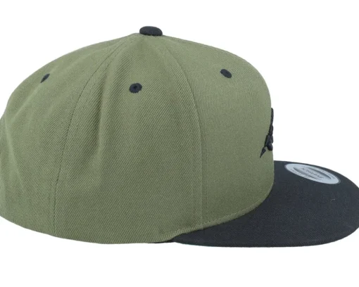 Mountain 3d Black/Olive/Black Snapback - Wild Spirit