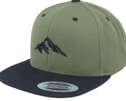 Mountain 3d Black/Tan Brown Snapback - Wild Spirit