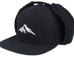 Mountain 3d Canvas Flatbrim Black Earflap - Wild Spirit