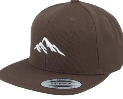 Mountain 3d White/Dark Brown Snapback - Wild Spirit