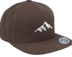 Mountain 3d White/Dark Brown Snapback - Wild Spirit