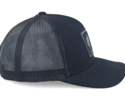 Mountain Deer Scenery Retro Black Trucker - Wild Spirit