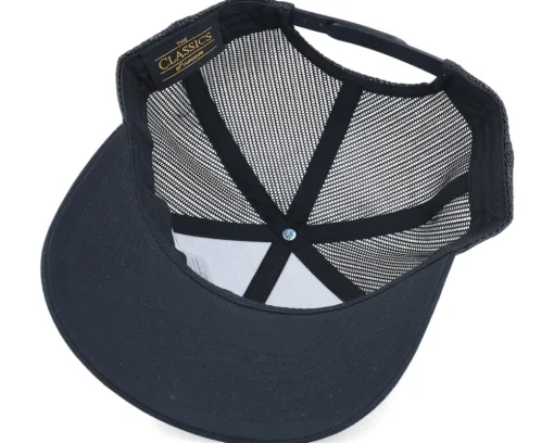 Mountain Deer Scenery Retro Black Trucker - Wild Spirit