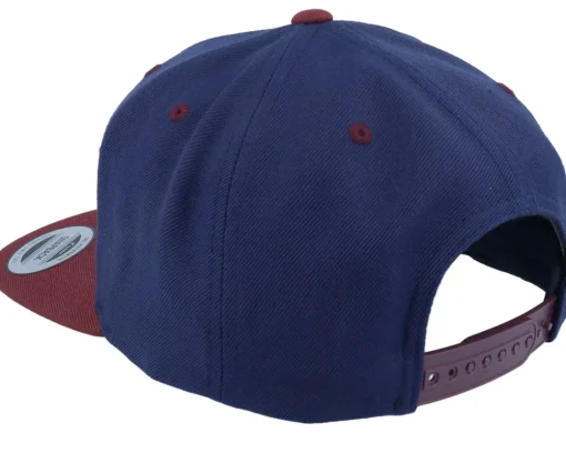 Mountain Forest Logo Box Navy/Maroon Snapback - Wild Spirit