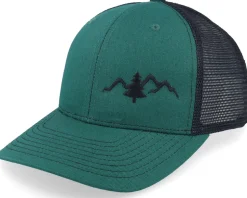 Mountain Pine Tree Light Forest/Black Trucker - Wild Spirit