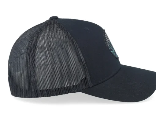 Mountain Valley Sunset Black Trucker - Wild Spirit