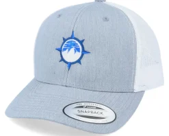 Mountain Windrose Grey/White Trucker - Wild Spirit