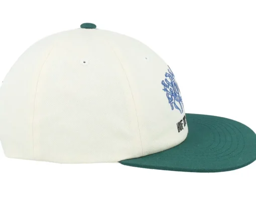 Movement 6 Panel Linen/Green Snapback - HUF