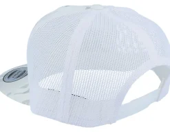 Multicam Alpine/White A-Frame Trucker Snapback - Yupoong