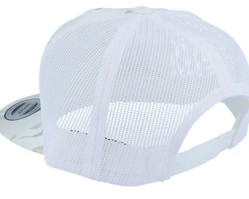Multicam Alpine/White A-Frame Trucker Snapback - Yupoong