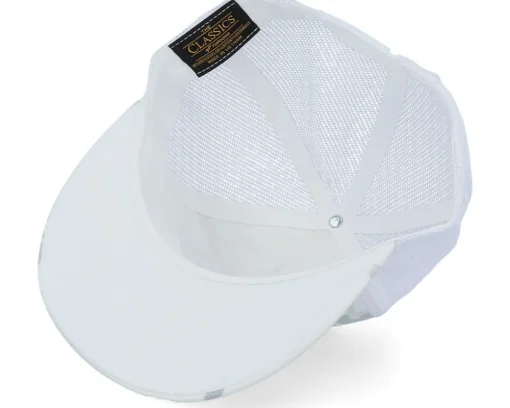 Multicam Alpine/White A-Frame Trucker Snapback - Yupoong