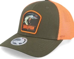 Muskellunge Muskie Dark Mash/Fluorescent Orange Trucker - Skillfish