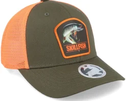 Muskellunge Muskie Dark Mash/Fluorescent Orange Trucker - Skillfish