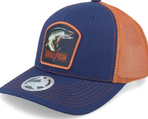Muskellunge Muskie Navy/Burnt Orange Contrast - Skillfish