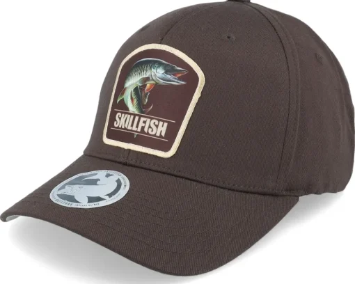Muskellunge Muskie Wooly Combed Brown Flexfit - Skillfish