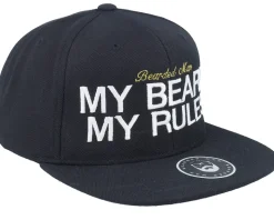 My Beard My Rules Black Snapback - Bearded Man