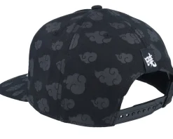Naruto Shippuden Tonal Akatsuki Cloud Black Snapback - Difuzed