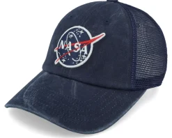 Nasa Raglan Bones Navy Trucker - American Needle