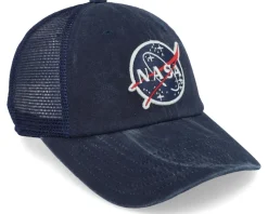Nasa Raglan Bones Navy Trucker - American Needle