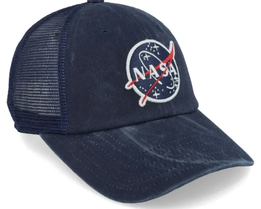 Nasa Raglan Bones Navy Trucker - American Needle