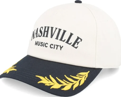 Nashville Club Captain Ivory/Black A-Frame Adjustable - American Needle
