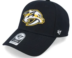 Nashville Predators Mvp Black/White Adjustable - 47 Brand