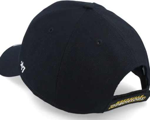 Nashville Predators Mvp Black/White Adjustable - 47 Brand