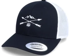 Nature Arrow Cross 2 Tone Black/White Trucker - Wild Spirit