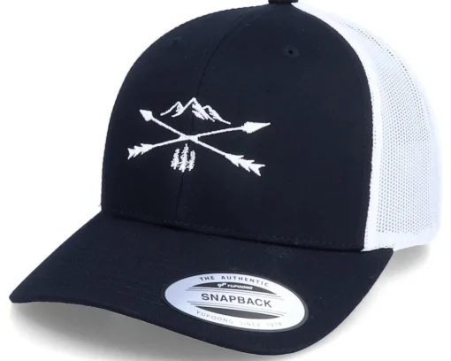 Nature Arrow Cross 2 Tone Black/White Trucker - Wild Spirit