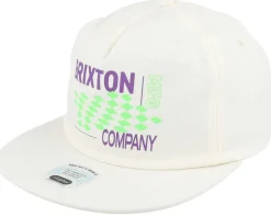 Neon Finish Line White/Green/Purple Snapback - Brixton