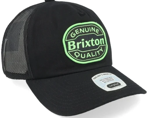 Neon Keaton Mp Trucker Hat Black/Green Trucker - Brixton
