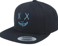 Neon Smile Blue/Black Snapback - Iconic