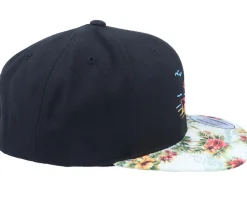Neon Summer Beach Floral Mint Snapback - Iconic