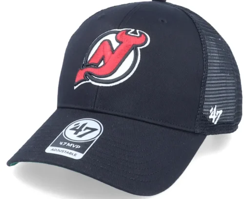 New Jersey Devils Branson 47 Mvp Mesh Black/Black Trucker - 47 Brand