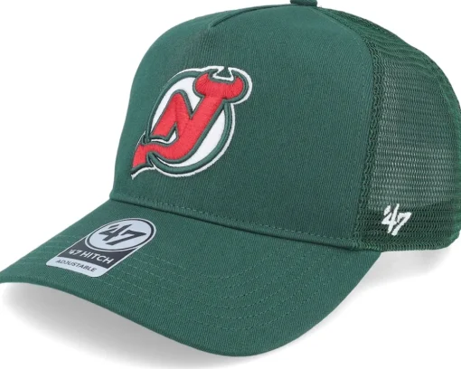 New Jersey Devils NHL New Mesh Hitch Dark Green Trucker - 47 Brand