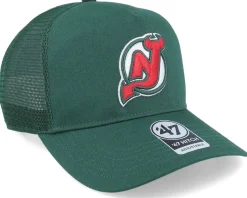New Jersey Devils NHL New Mesh Hitch Dark Green Trucker - 47 Brand