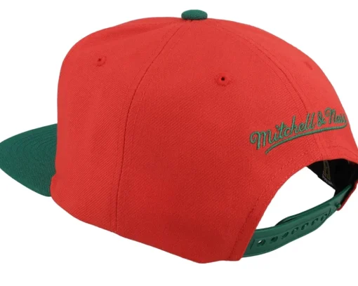New Jersey Devils Team 2 Tone 2.0 Red/Green Snapback - Mitchell & Ness