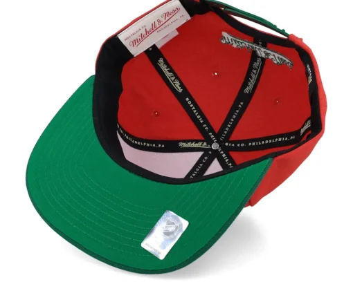 New Jersey Devils Team 2 Tone 2.0 Red/Green Snapback - Mitchell & Ness